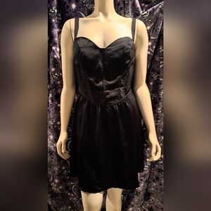 Satin Black Dress
